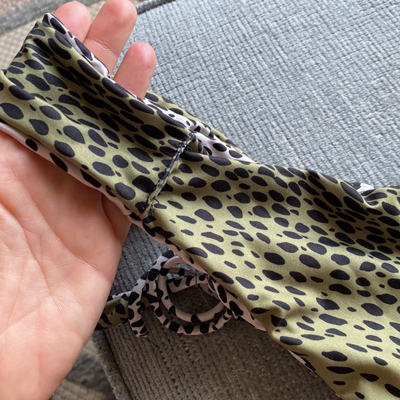 Reversible Animal Print Bandeau Bikini - Picture 4 of 5